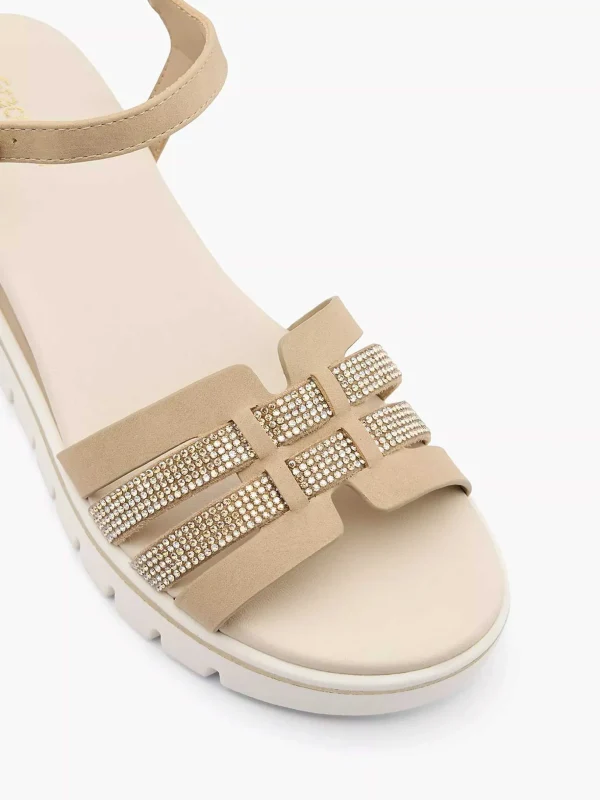 Dames Graceland Beige Sandalette