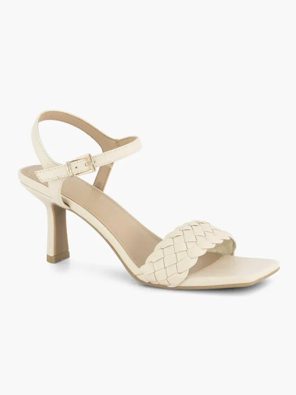 Dames Graceland Beige Sandalette Gevochten