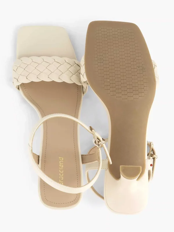 Dames Graceland Beige Sandalette Gevochten