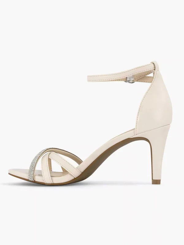 Dames Graceland Beige Sandalette Steentjes