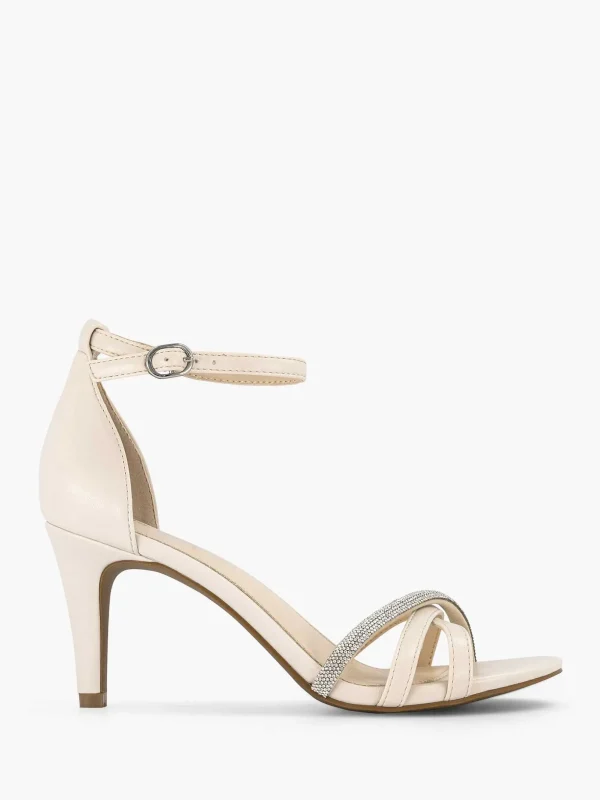 Dames Graceland Beige Sandalette Steentjes