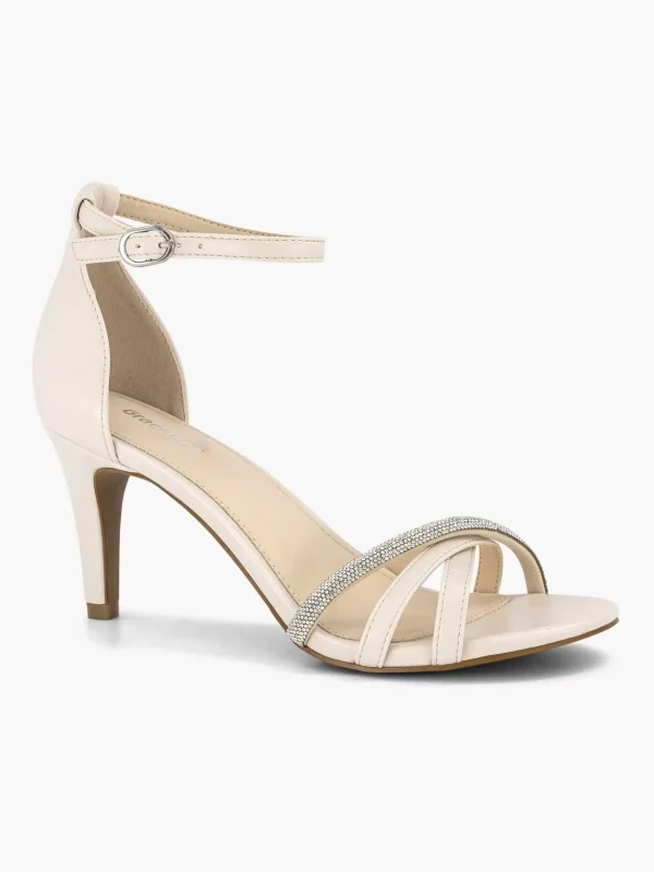 Dames Graceland Beige Sandalette Steentjes