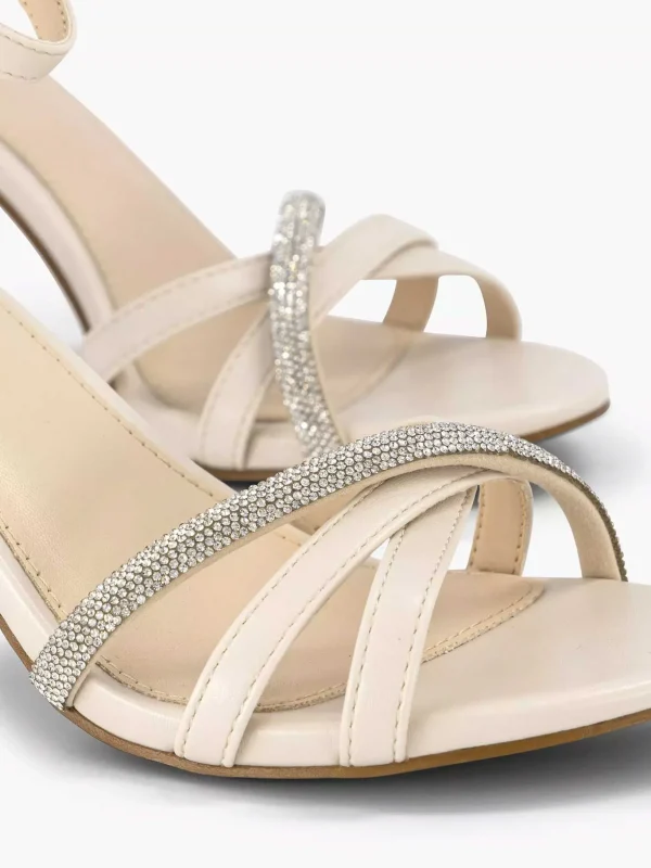 Dames Graceland Beige Sandalette Steentjes
