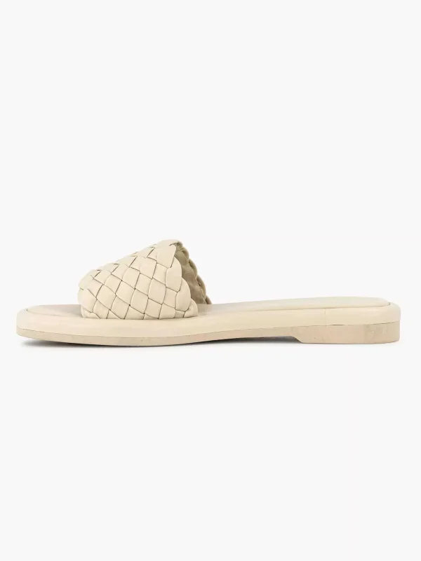 Dames Graceland Beige Slipper Gevlochten