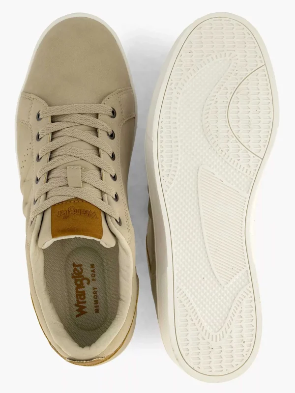 Heren Wrangler Beige Sneaker