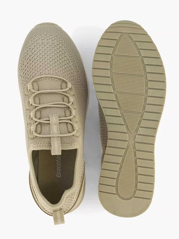 Dames Graceland Beige Sneaker Instapper
