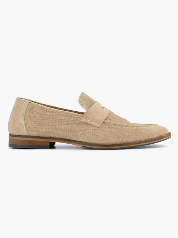 Heren AM SHOE Beige Suede Instapper