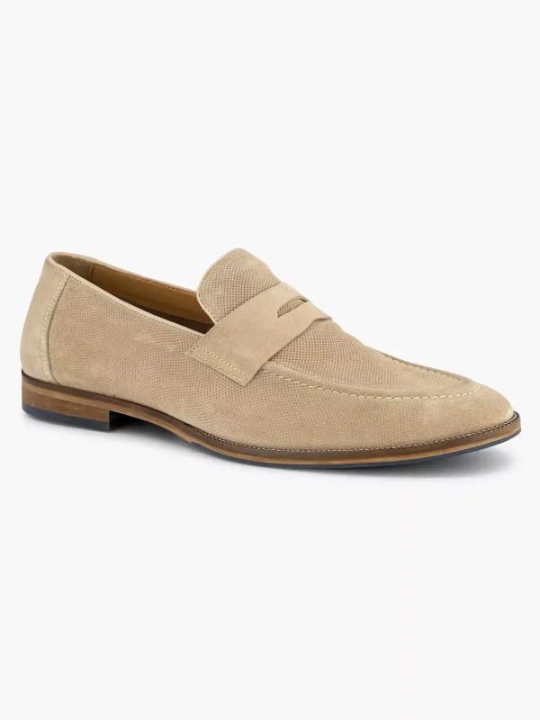 Heren AM SHOE Beige Suede Instapper