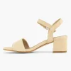 Dames 5th Avenue Beige Suede Sandalette