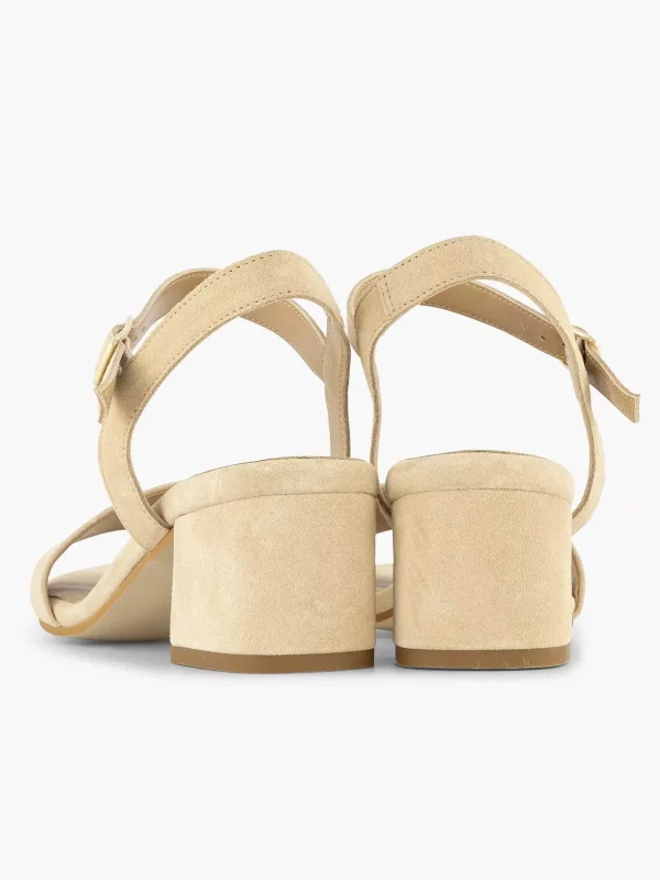 Dames 5th Avenue Beige Suede Sandalette