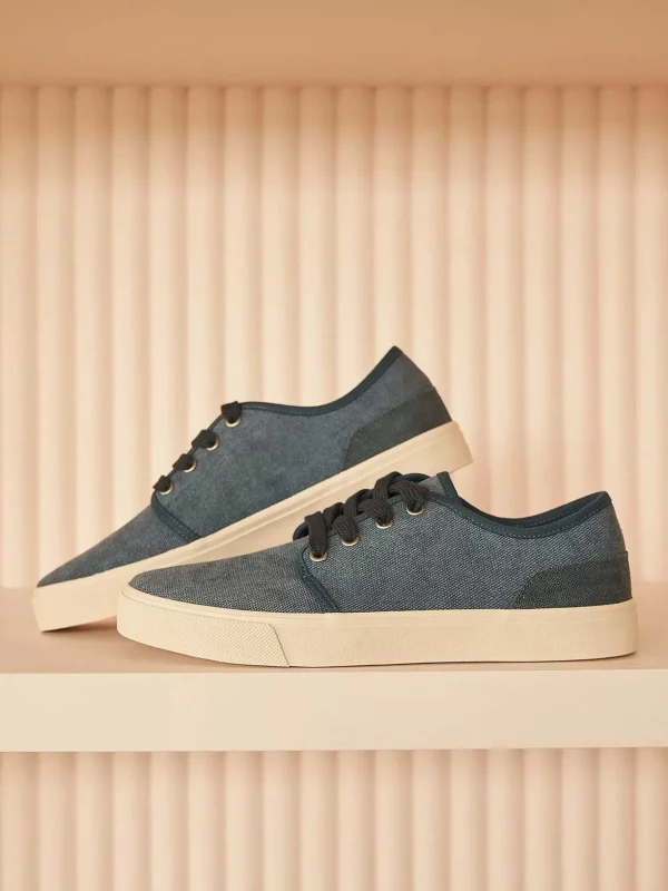 Heren Memphis One Blauwe Canvas Sneaker