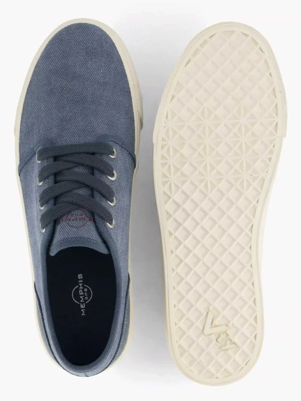 Heren Memphis One Blauwe Canvas Sneaker