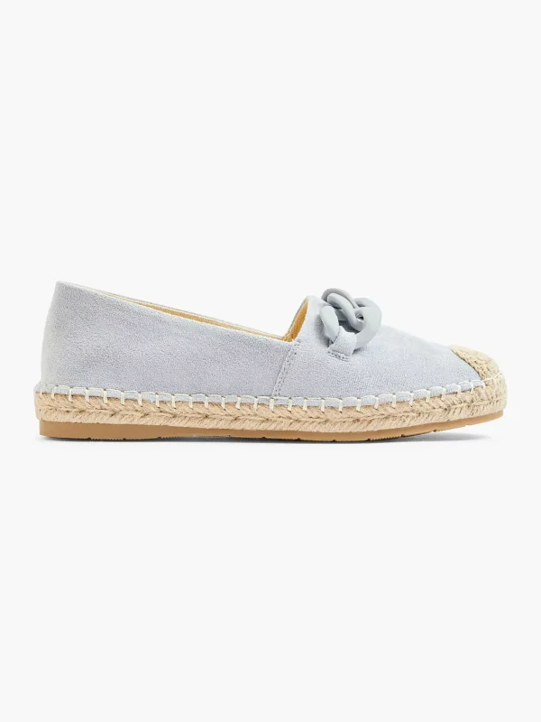 Dames Graceland Blauwe Espadrille Sierketting