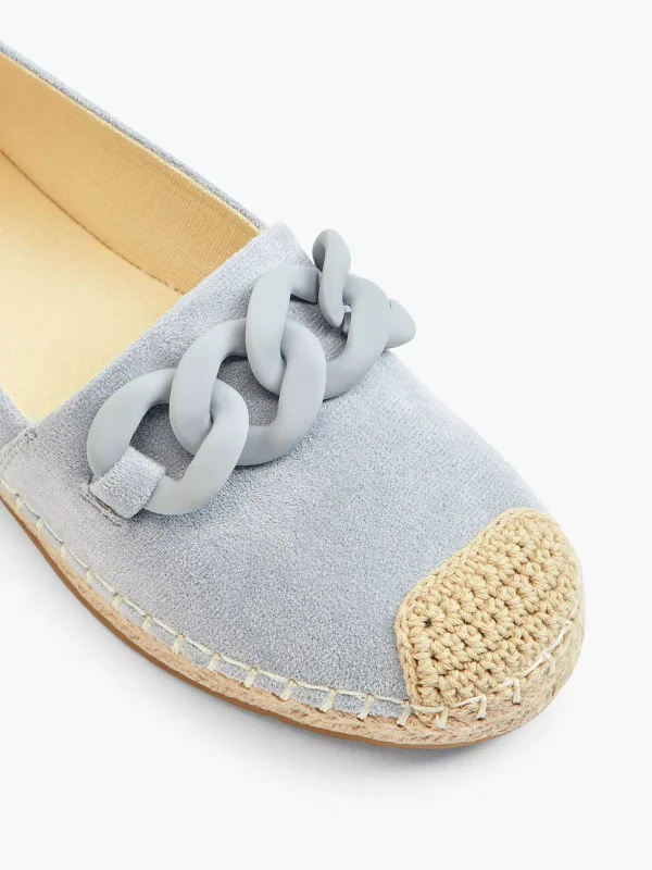 Dames Graceland Blauwe Espadrille Sierketting