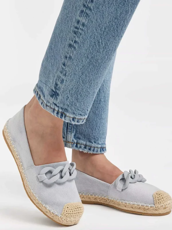 Dames Graceland Blauwe Espadrille Sierketting
