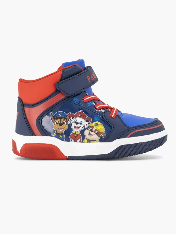 Kinderen PAW Patrol Blauwe Hoge Sneaker Lichtjes