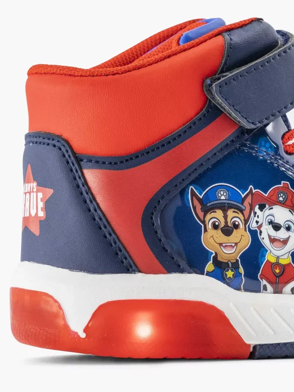 Kinderen PAW Patrol Blauwe Hoge Sneaker Lichtjes