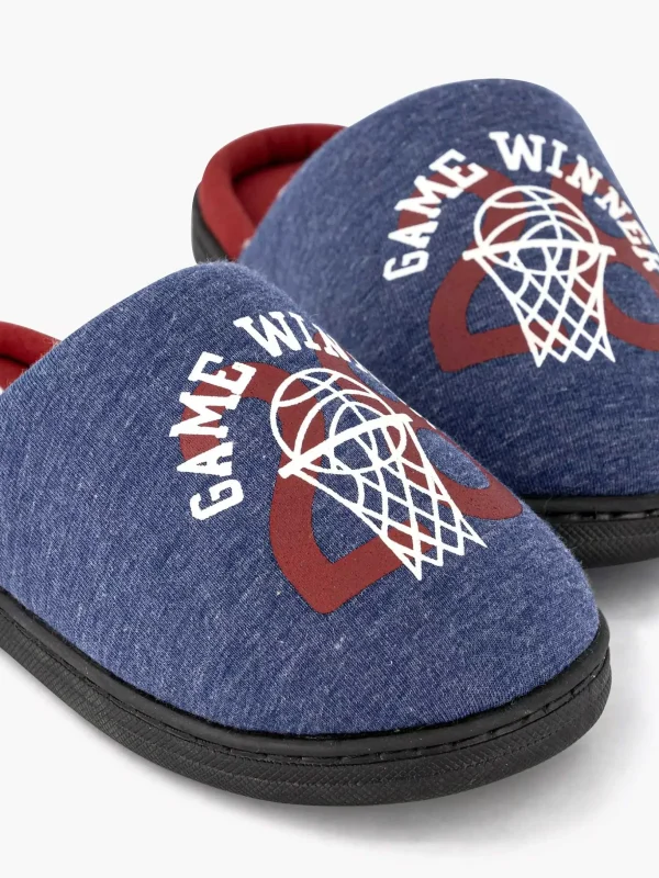 Kinderen Vty Blauwe Instap Pantoffel