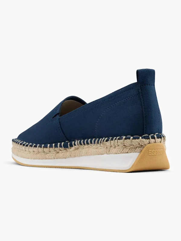 Dames Esprit Blauwe Platform Espadrille