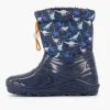 Kinderen Landrover Blauwe Regenlaars Dino Gevoerd