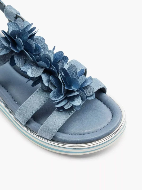 Kinderen Esprit Blauwe Sandaal Bloemen