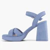 Dames Graceland Blauwe Sandalette