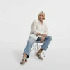Dames Easy Street Blauwe Sandalette Sleehak