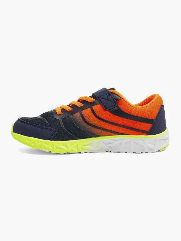 Kinderen Vty Blauwe Sneaker Elastische Veter