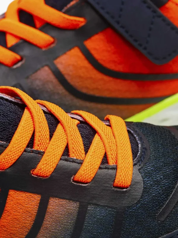 Kinderen Vty Blauwe Sneaker Elastische Veter