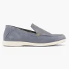 Heren Memphis One Blauwe Suede Loafer