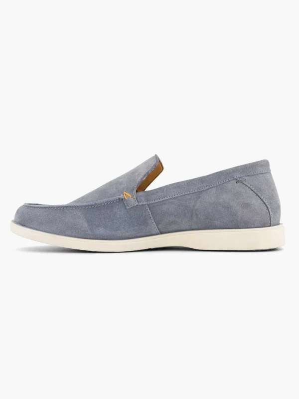 Heren Memphis One Blauwe Suede Loafer