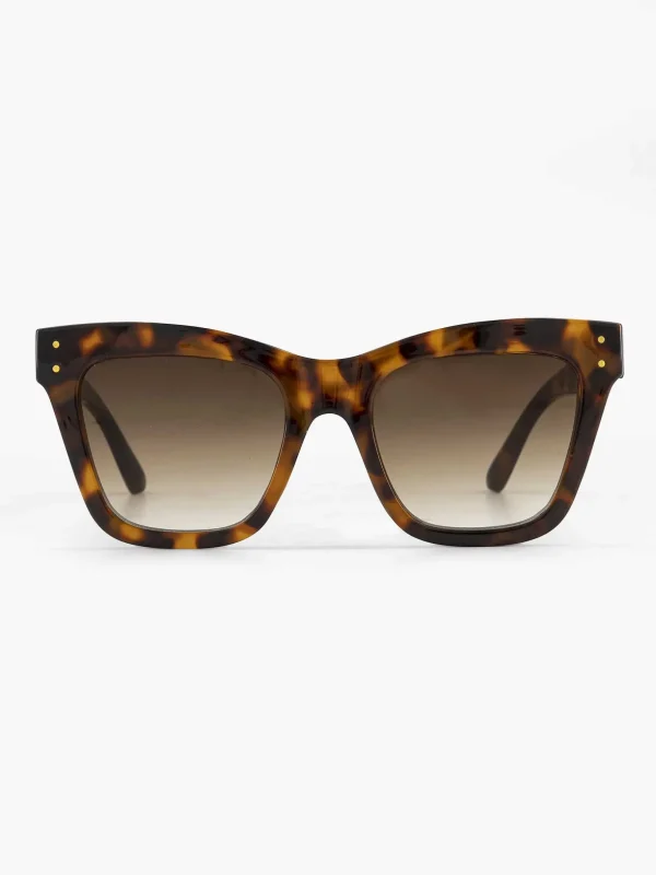 Dames Graceland Bruine Cat Eye Zonnebril Print