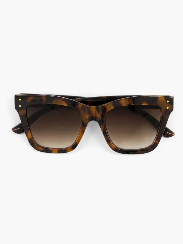 Dames Graceland Bruine Cat Eye Zonnebril Print