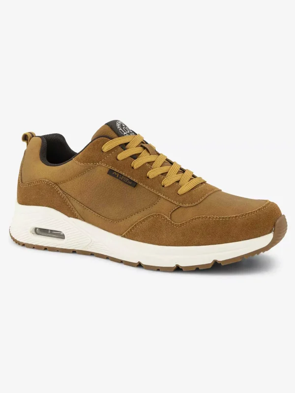 Heren Easy Street Bruine Comfort Sneaker