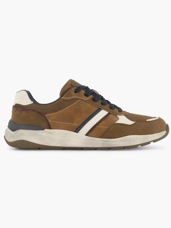 Heren Easy Street Bruine Comfort Sneaker