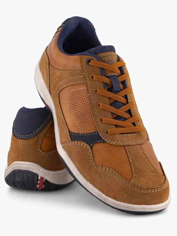 Heren Easy Street Bruine Comfort Sneaker