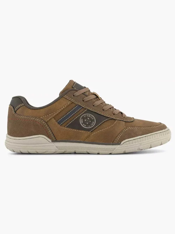Heren Easy Street Bruine Comfort Sneaker