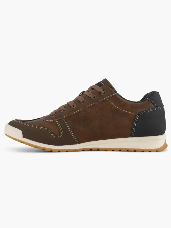 Heren Easy Street Bruine Comfort Sneaker