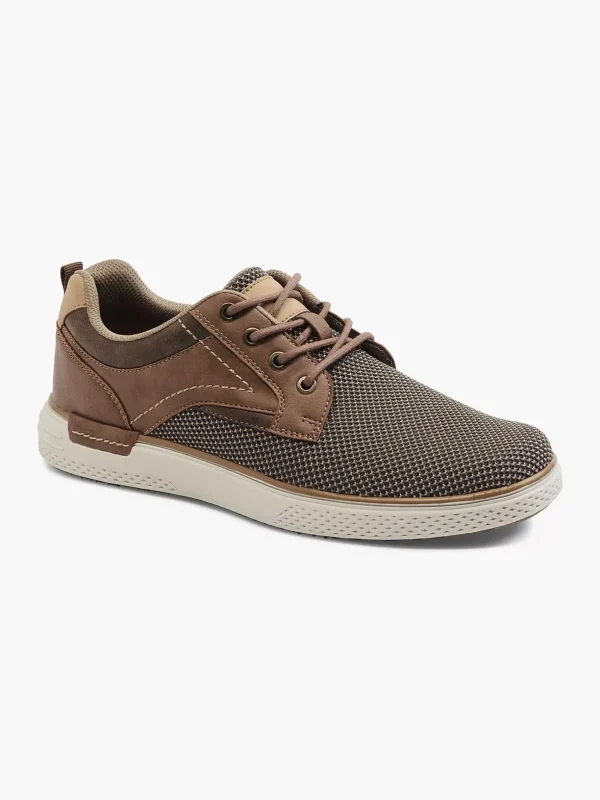 Heren Easy Street Bruine Comfort Sneaker