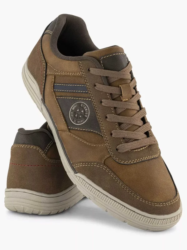 Heren Easy Street Bruine Comfort Sneaker