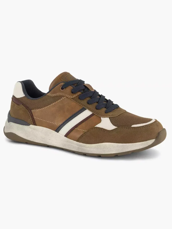 Heren Easy Street Bruine Comfort Sneaker