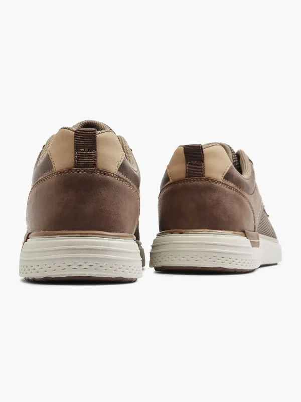 Heren Easy Street Bruine Comfort Sneaker