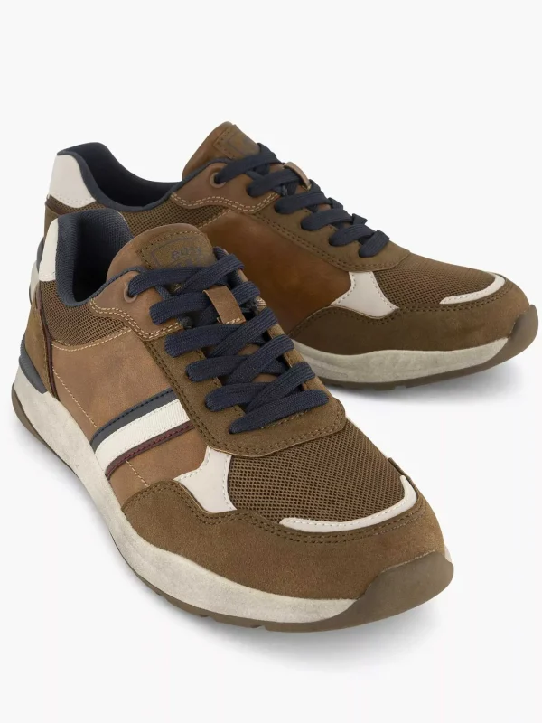 Heren Easy Street Bruine Comfort Sneaker