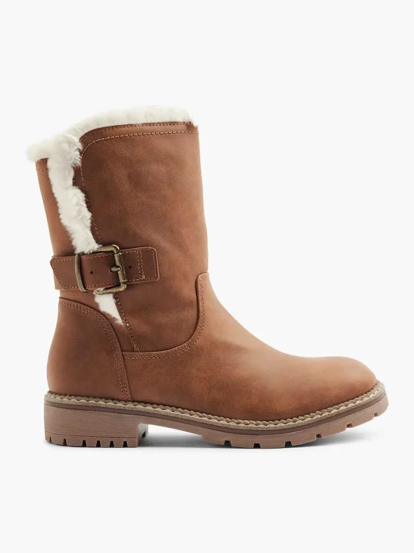 Dames Landrover Bruine Enkelboot Gevoerd