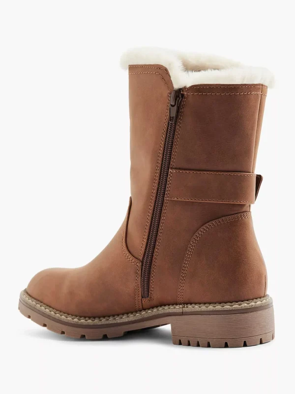 Dames Landrover Bruine Enkelboot Gevoerd