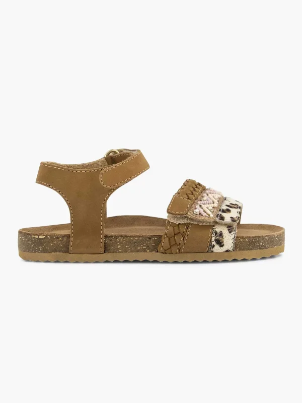 Kinderen Limelight girl Bruine Leren Sandalen Panterprint