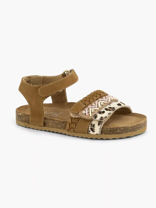 Kinderen Limelight girl Bruine Leren Sandalen Panterprint