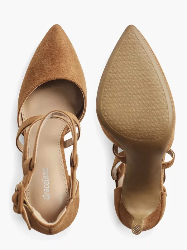 Dames Graceland Bruine Pump Gespsluiting