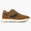 Heren Gallus Bruine Suede Sneaker