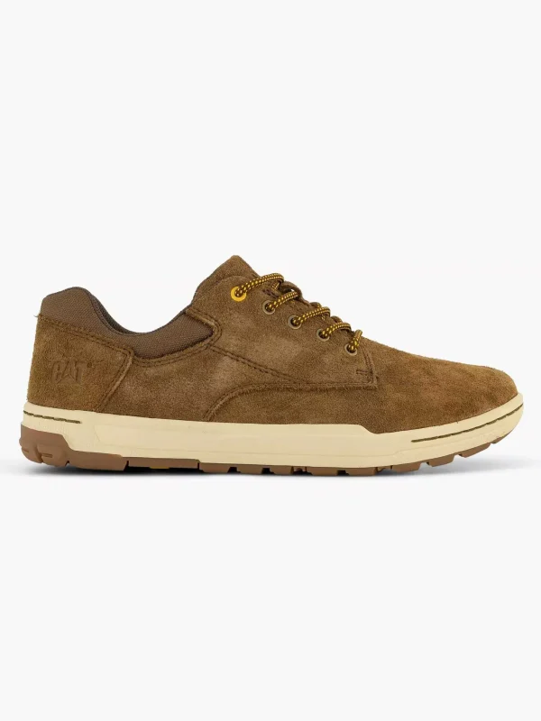Heren Caterpillar Bruine Suede Sneaker